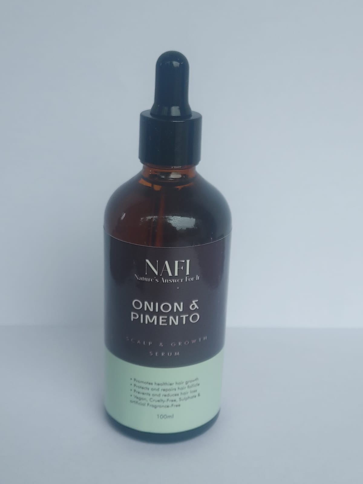 Zyzven Naturals & Nafi Lök- och Pimentohårolja - 100ml