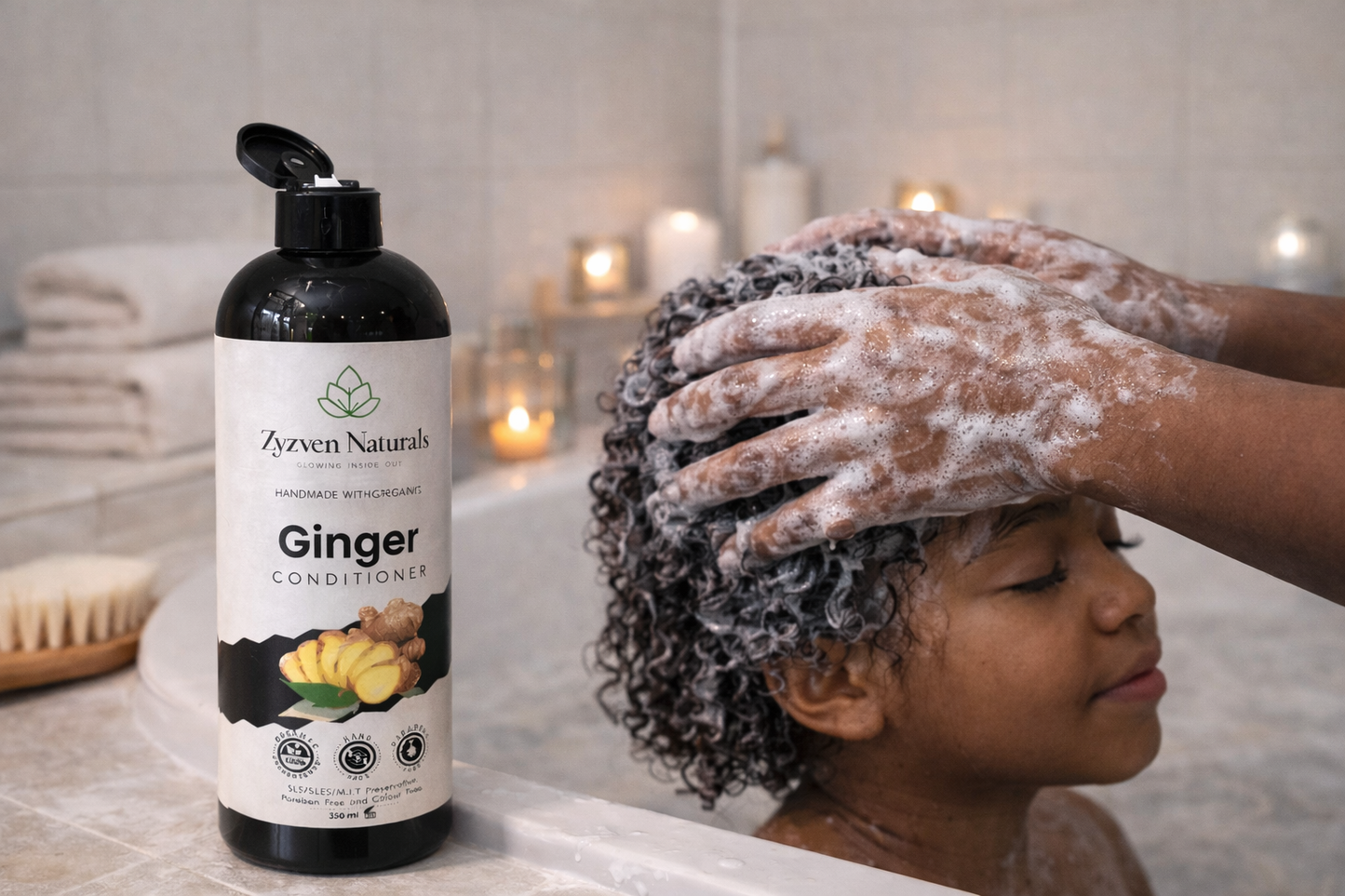 Ginger Conditioner (300ml) | Organic Moisturizing Conditioner with Ginger, Aloe Vera & Shea Butter
