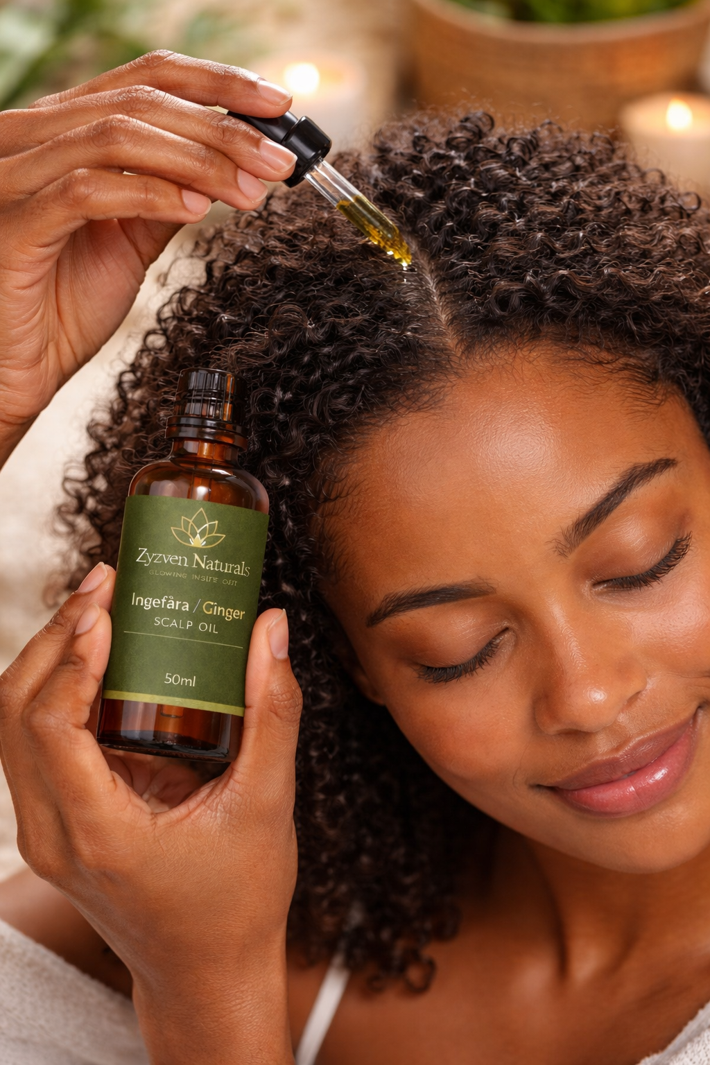 Zyzven Naturals | Ginger Scalp Oil – Dandruff & Growth Support | 50ml
