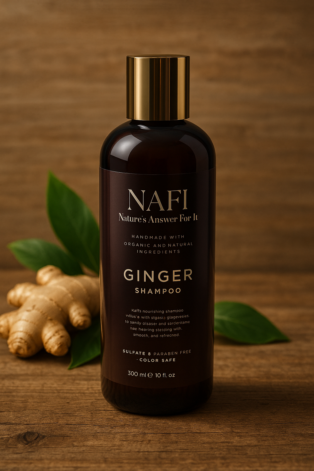 Zyzven Naturals och NAFI Ingefära Schampo - 300ml**