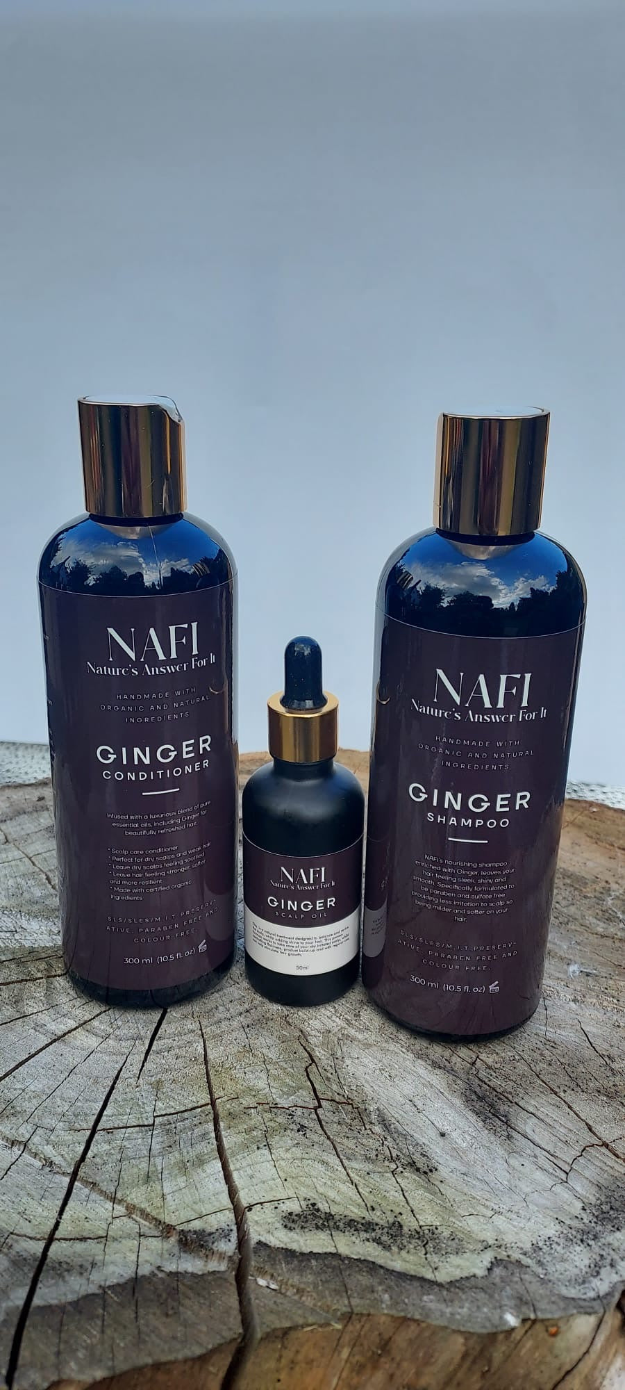 Zyzven Naturals and Nafi ginger scalp oil 50ml