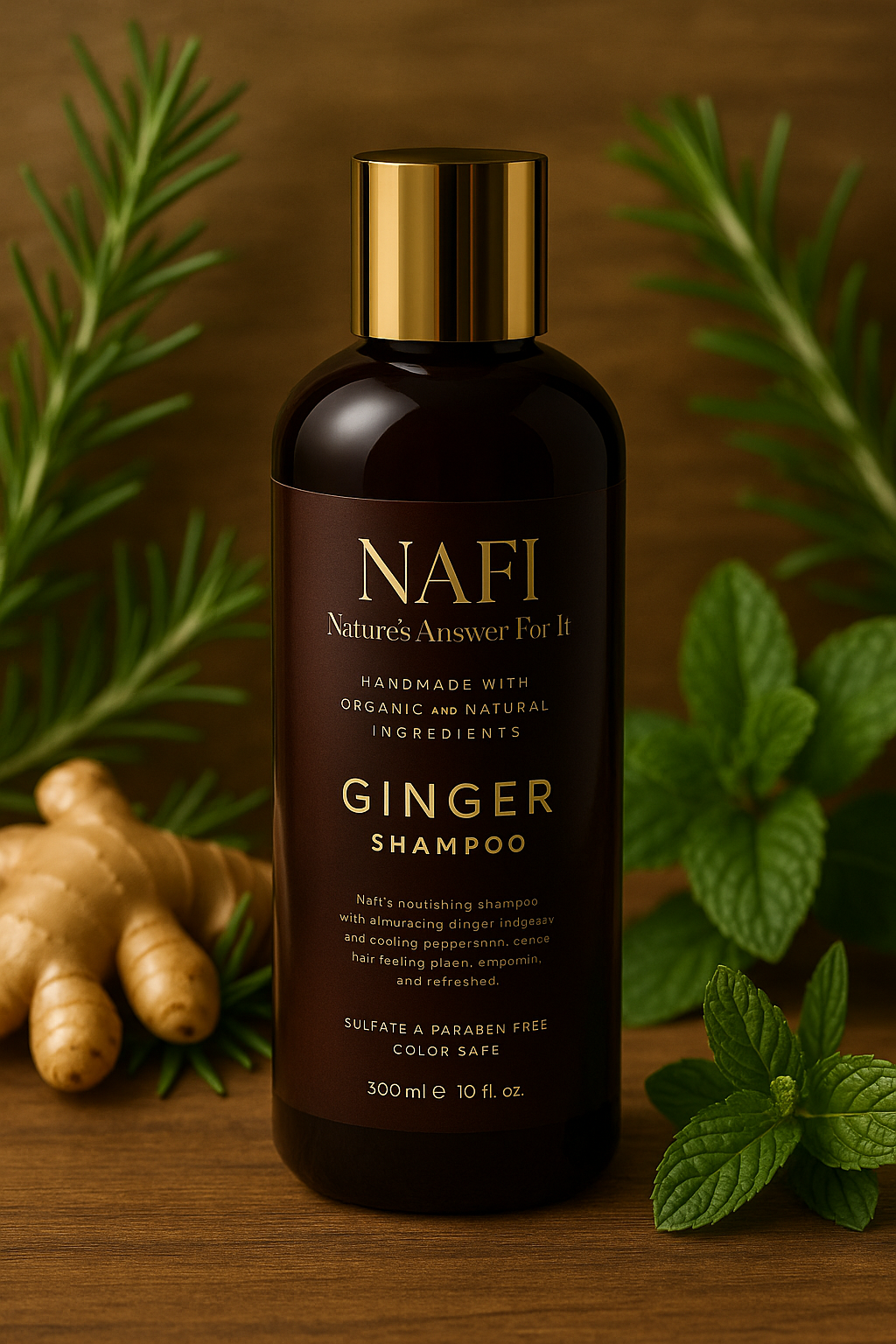 Zyzven Naturals och NAFI Ingefära Schampo - 300ml**