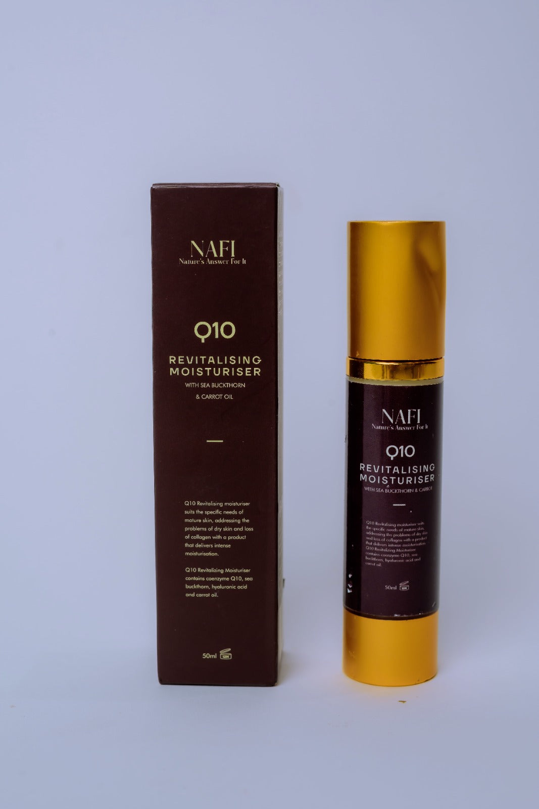 Zyzven Naturals & Nafi Coenzym Q10 Fuktkräm Berikad med morot och havtorn - 50ml