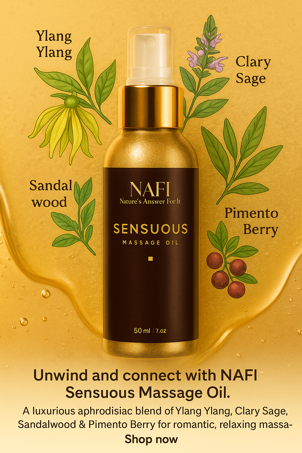NAFI Sensuell Massageolja