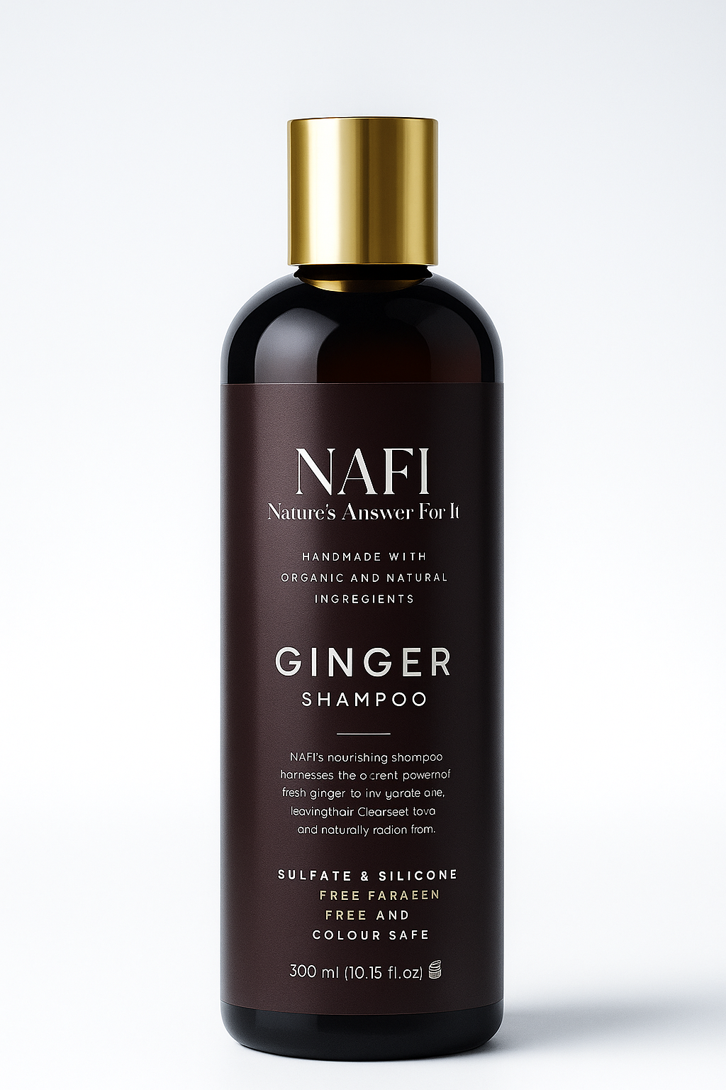 Zyzven Naturals Ginger Shampoo – With Organic Ingredients | 300 ml