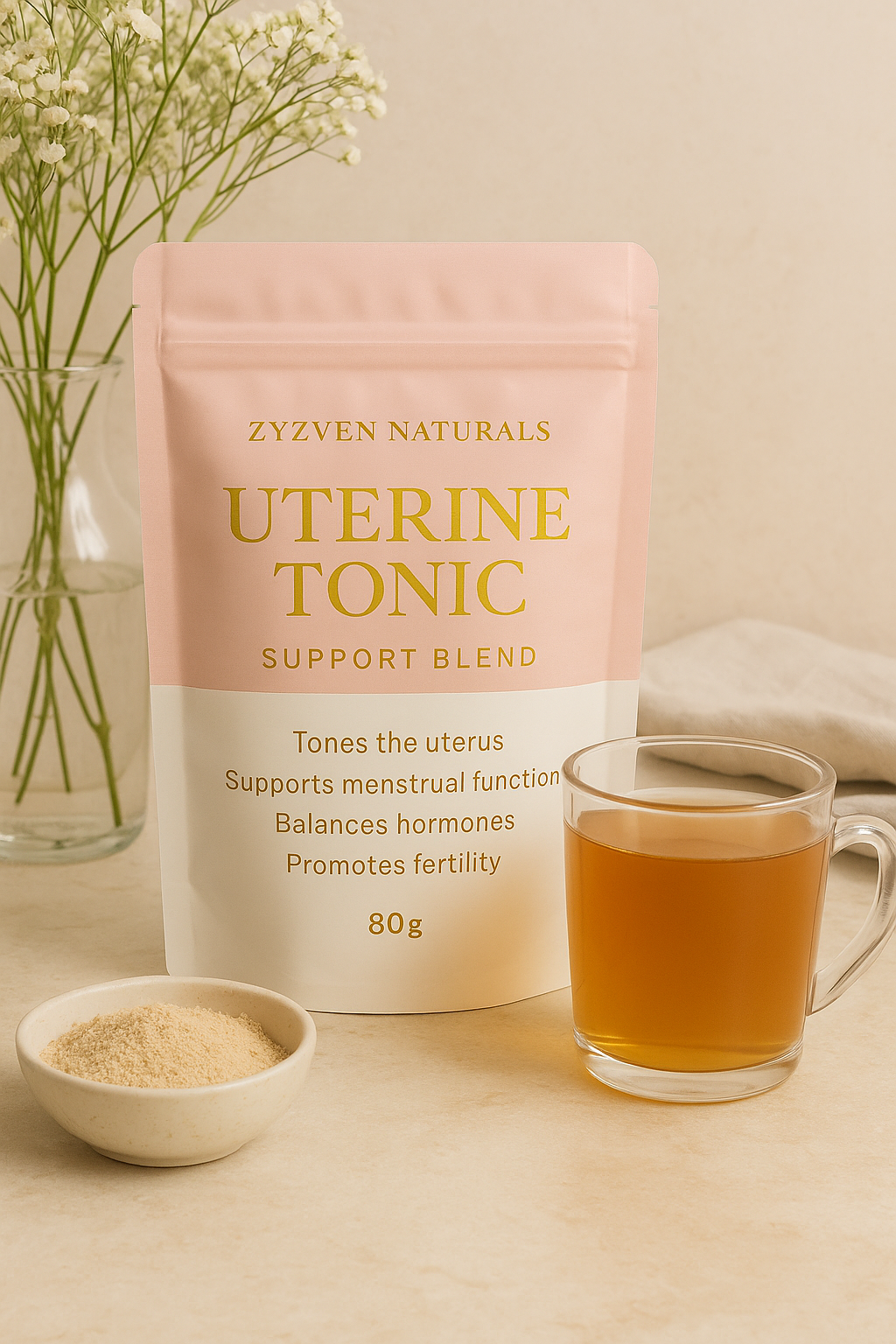 Zyzven Naturals Livmodertonic Lös örtte – 80 g
