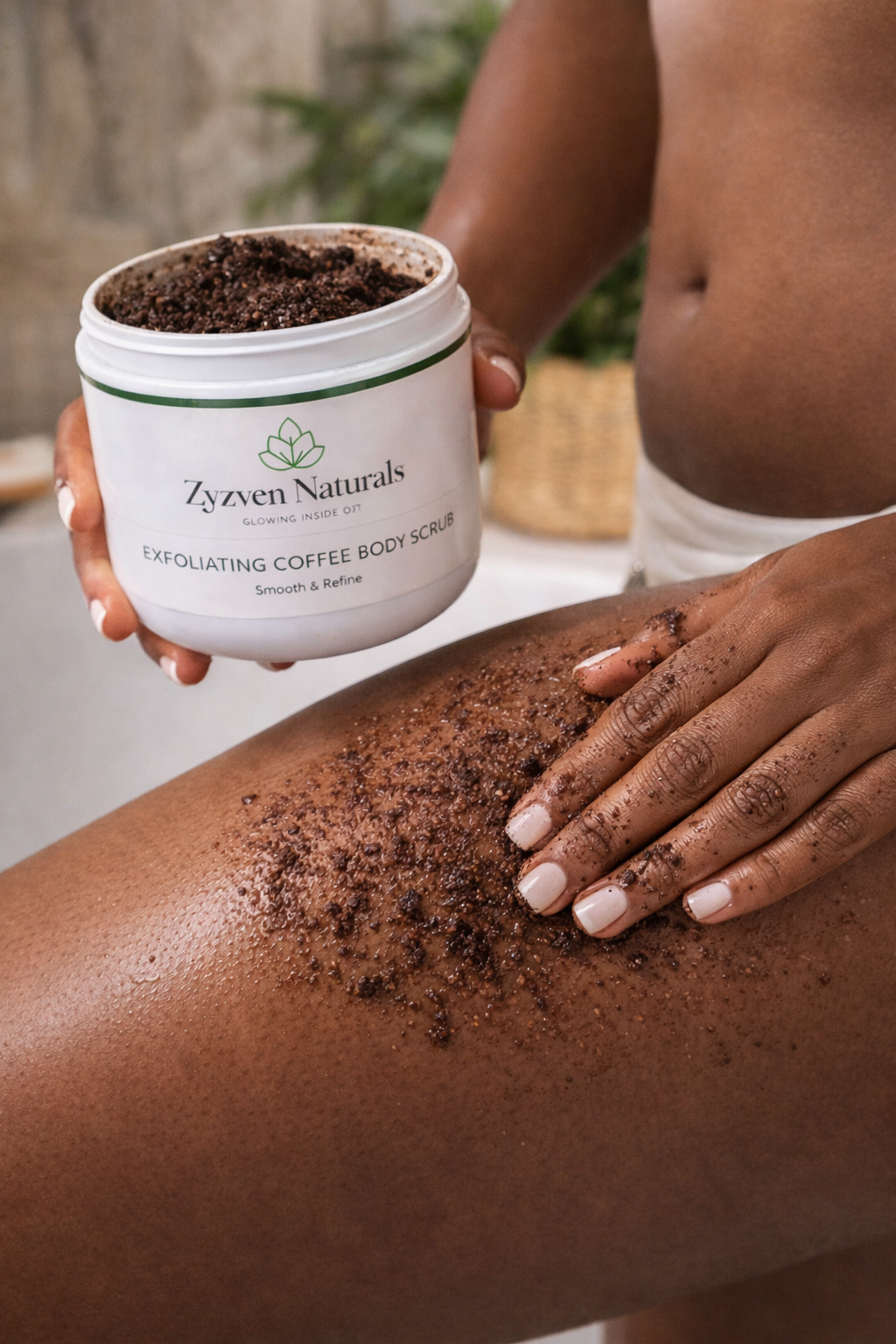 Zyzven Naturals Exfoliating Body Scrub 200g – Handmade Coffee Body Scrub