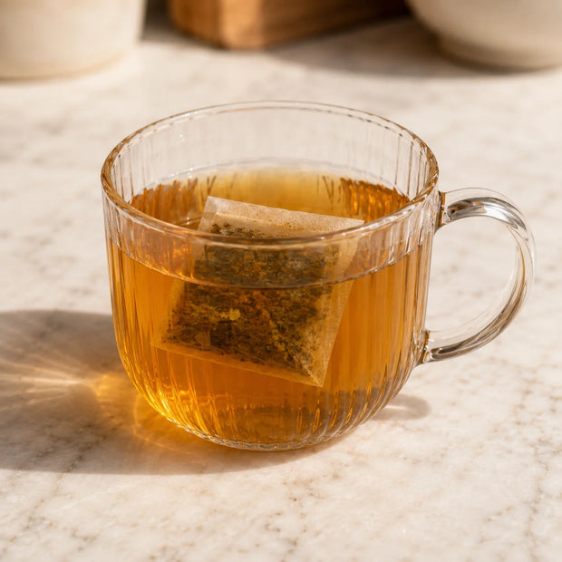 Steep the loose leaf tea
