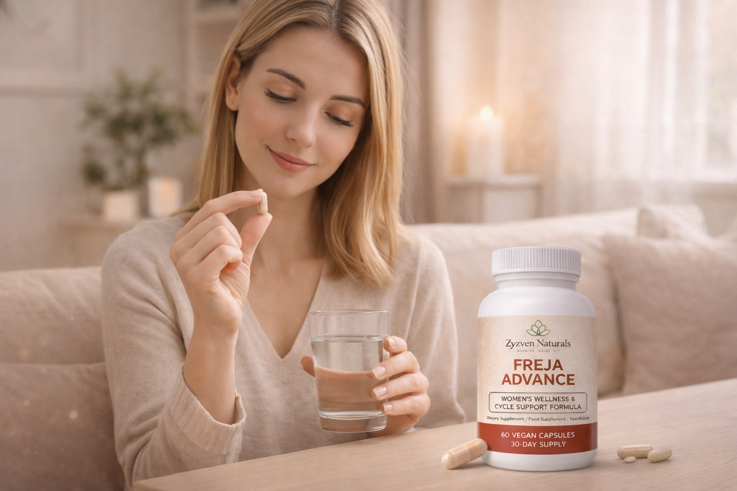 Freja Advance – Advanced Hormone & PCOS Support for Women | 60 Capsules | Zyzven Naturals