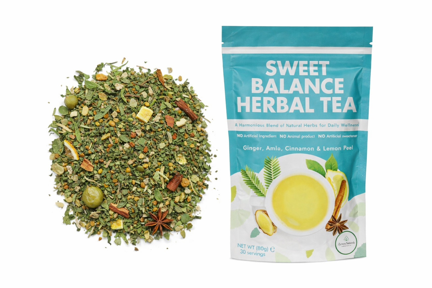 Zyzven Naturals Sweet Balance Herbal Tea – 80g