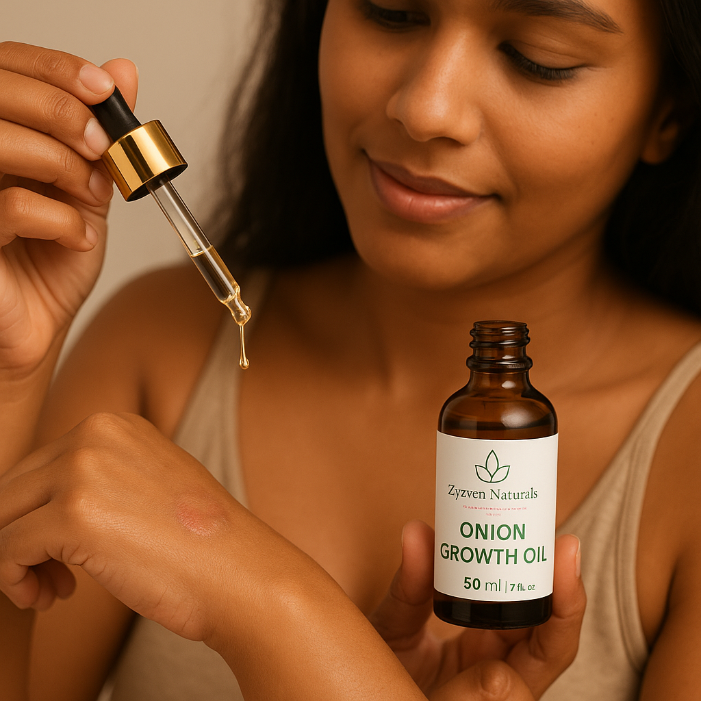 Onion Growth Oil for Hair, Skin & Nails – 50ml | Zyzven Naturals
