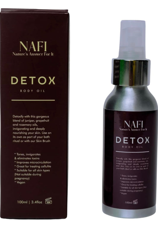 Detox Massage Oil 100ml – Natural Circulation & Muscle Relief
Boost Circulation • Relieve Aches • Detox Naturally