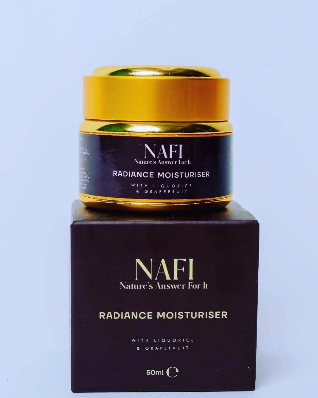 Zyzven Naturals & NAFI Radiance Moisturiser (lakrits och grapefrukt) - 50 ml