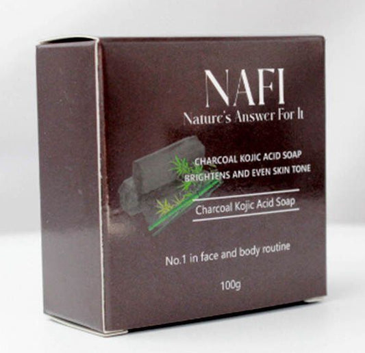 Charcoal & Kojic Acid Soap | Brightening Face & Body Soap for Acne & Dark Spots (100g)
