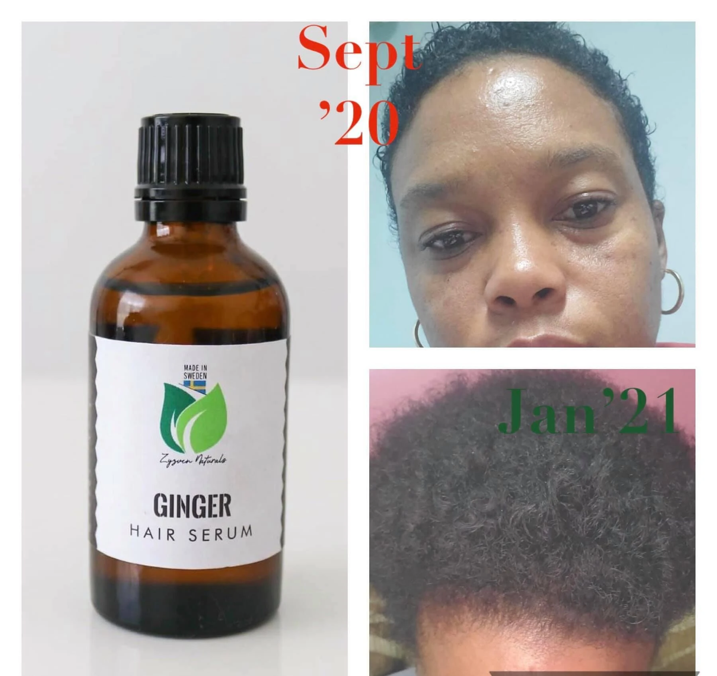 Zyzven Naturals and Nafi ginger scalp oil 50ml