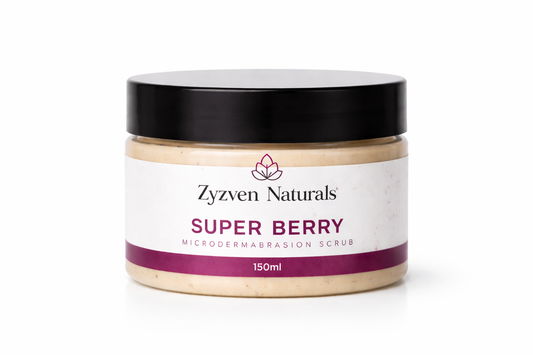 Zyzven Naturals Super Berry Microdermabrasion Scrub 150ml – Intensive Weekly Facial Exfoliant