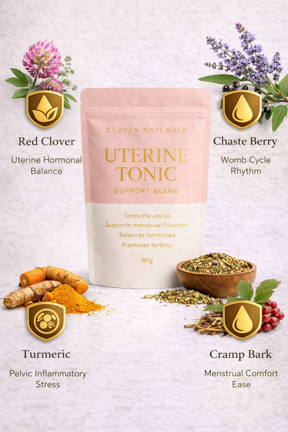 Zyzven Naturals | Uterine Tonic Herbal Blend – 80g