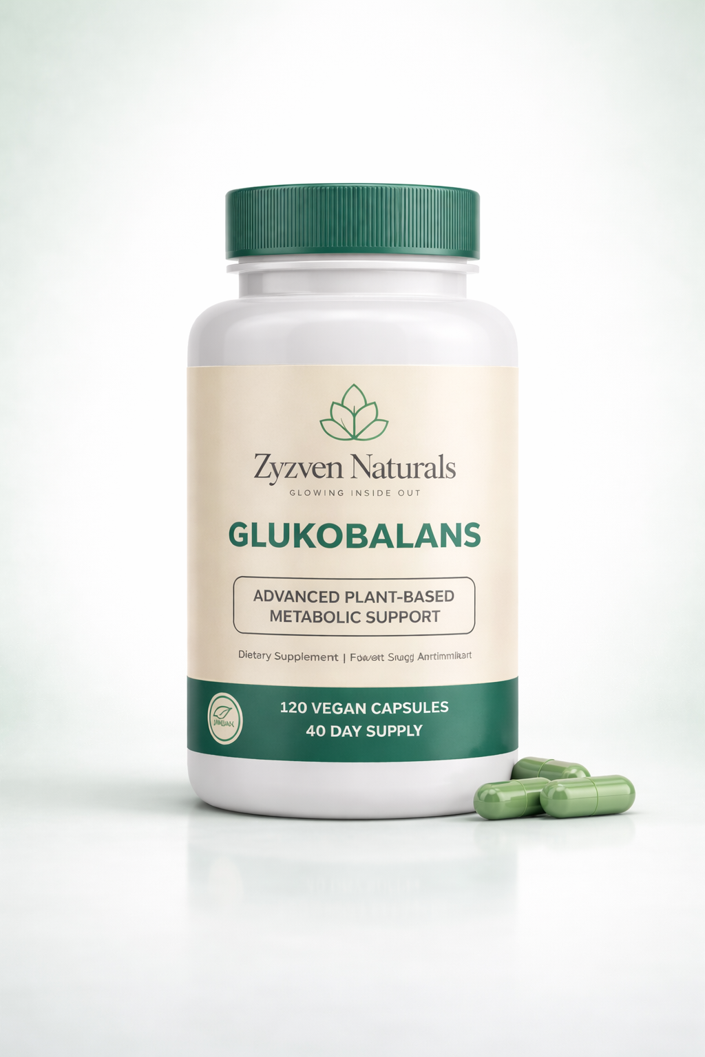 Zyzven Naturals Glukobalans™ – Advanced Metabolic & Appetite Support | Berberine, Glucomannan, Gymnema & Chromium | 120 Vegan Capsules (40-Day Supply)