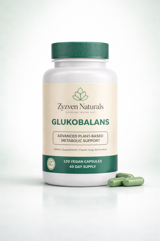 Zyzven Naturals Glukobalans™ – Advanced Metabolic & Appetite Support | Berberine, Glucomannan, Gymnema & Chromium | 120 Vegan Capsules (40-Day Supply)