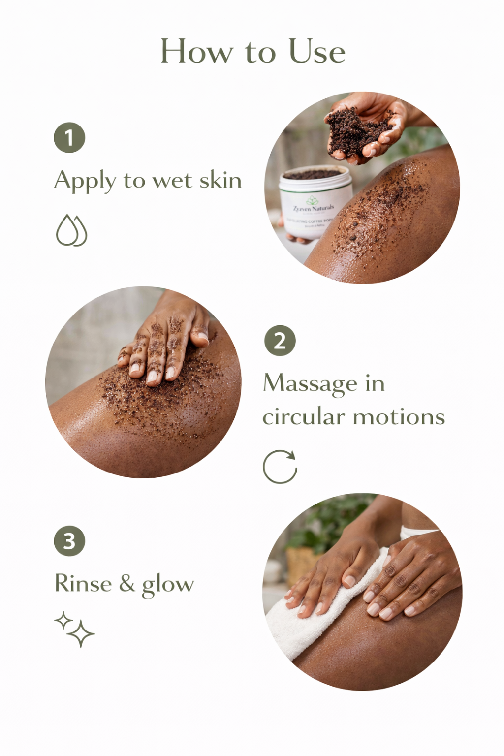 Zyzven Naturals Exfoliating Body Scrub 200g – Handmade Coffee Body Scrub