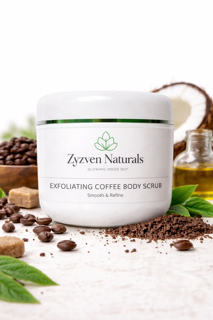Zyzven Naturals Exfoliating Body Scrub 200g – Handmade Coffee Body Scrub