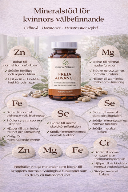 Freja Advance – Advanced Hormone & PCOS Support for Women | 60 Capsules | Zyzven Naturals