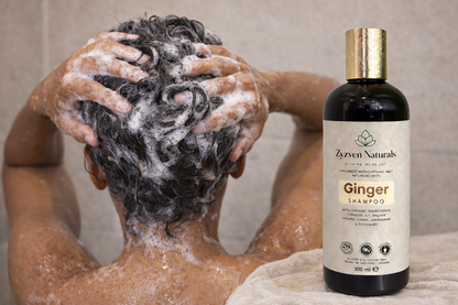 Zyzven Naturals Ginger Shampoo – With Organic Ingredients | 300 ml
