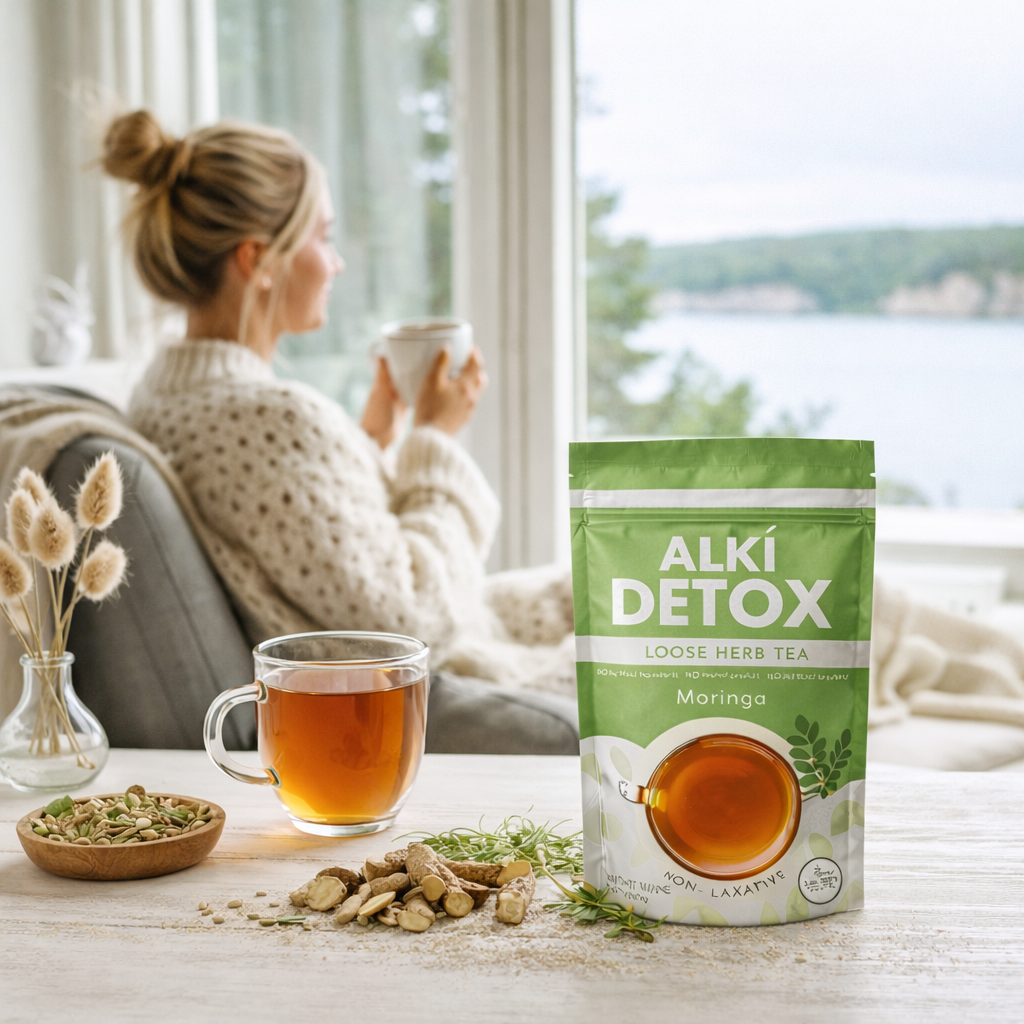 Zyzven Naturals Alki Detox with Moringa – Advanced Non-Laxative Metabolic Detox Tea (80g)