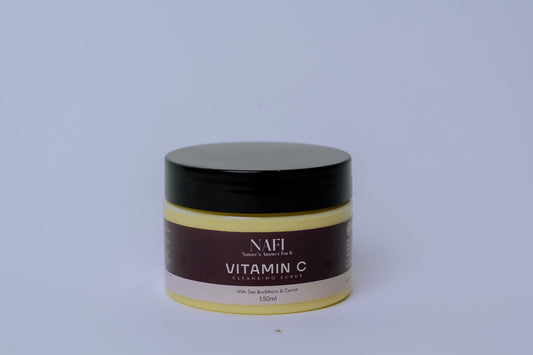 **NAFI Vitamin C Facial Scrub Enhanced with Carrot and Sea Buckthorn - 150ml**