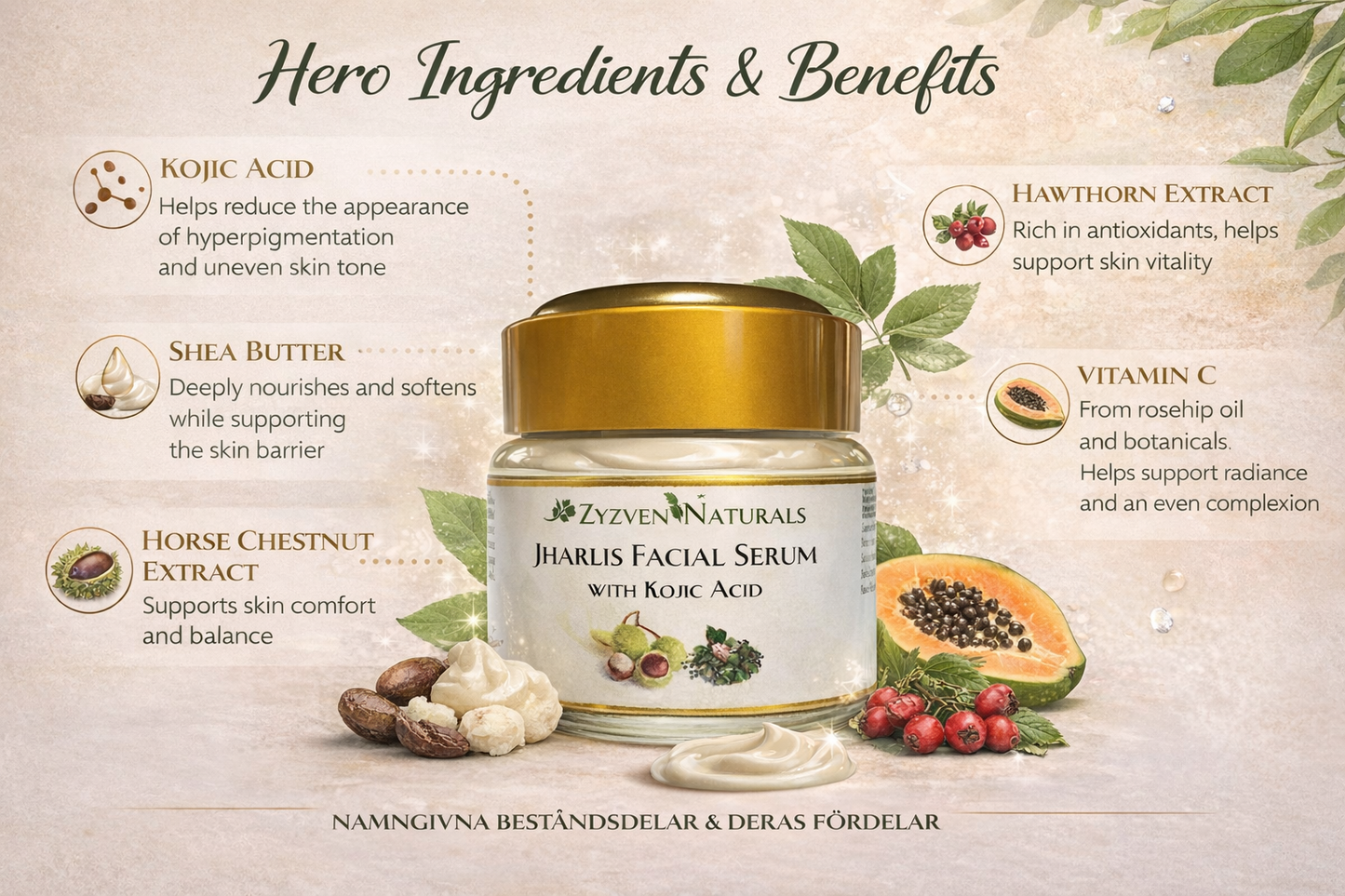 Jharlis Facial Serum With Kojic Acid