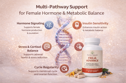 Advanced Hormone Balance & PCOS Support Capsules for Women
Insulin Resistance • Ovulation • Cycle Regularity • Fertility & Metabolic Support