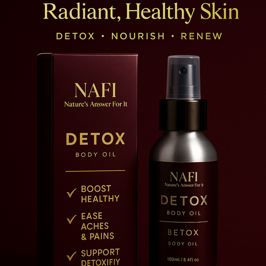 Detox Massage Oil 100ml – Natural Circulation & Muscle Relief
Boost Circulation • Relieve Aches • Detox Naturally