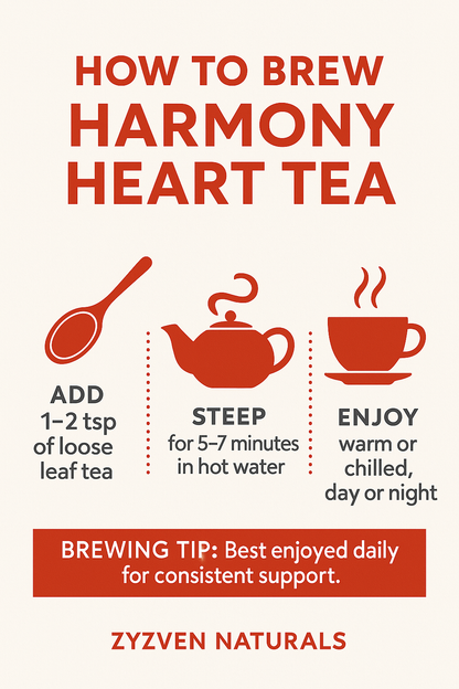 Zyzven Naturals – Heart Harmony Loose Leaf Tea 60g