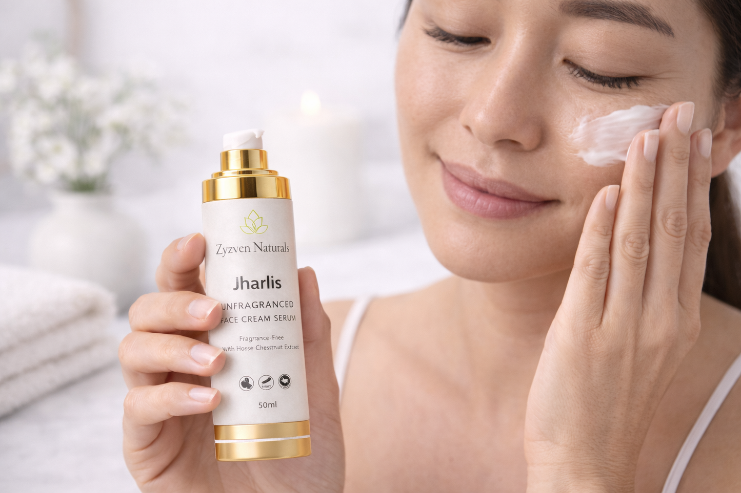 Zyzven Naturals – Jharlis™ Unfragranced Face Cream Serum