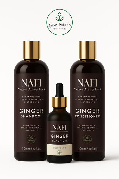 NAFI Ginger Anti-Mjäll Hårvård Combo
