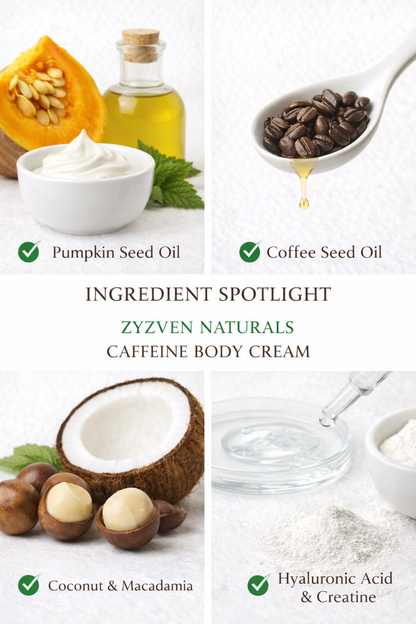Zyzven Naturals Coffee Body Moisturiser 150ml – Handmade Hydrating Body Cream
