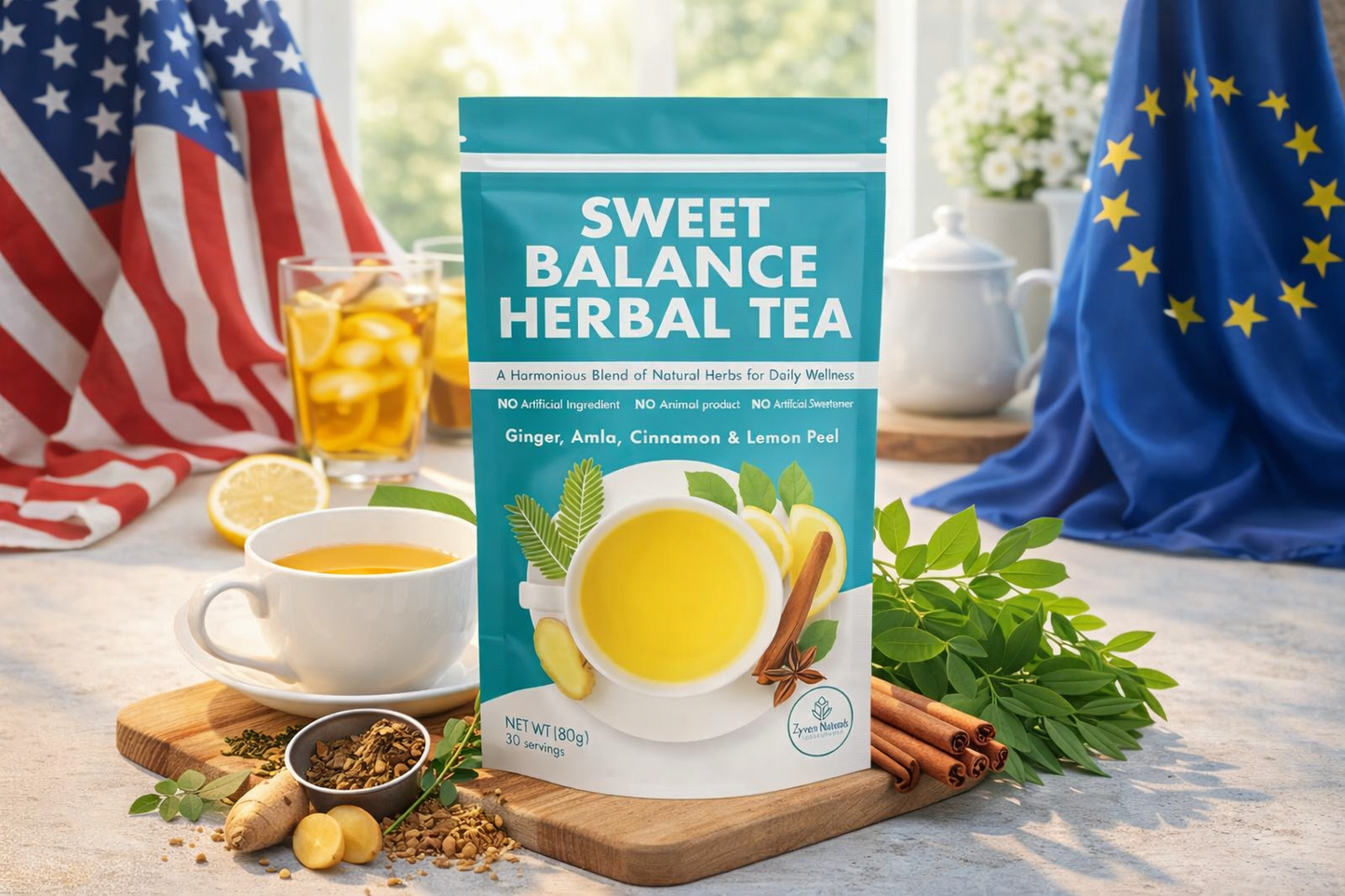 Zyzven Naturals Sweet Balance Herbal Tea – Glucose & Insulin Support 80g