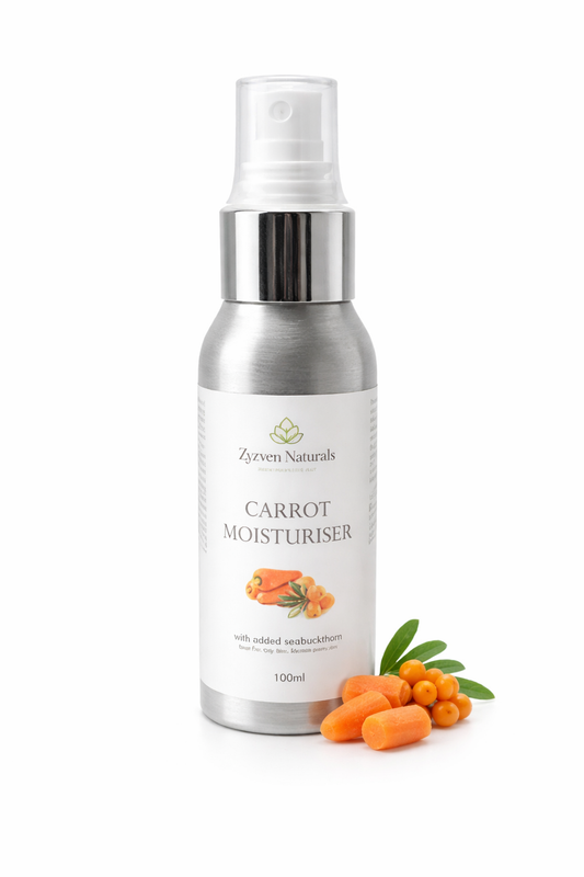 Zyzven Naturals Carrot & Sea Buckthorn Moisturiser 100ml – Handmade Facial Moisturiser