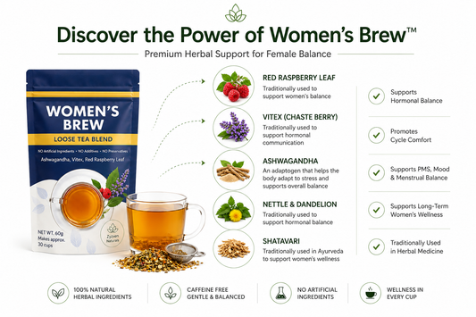 Organic Women's Wellness Herbal Tea (60g) | Women's Brew | Vegan | GMP Certified