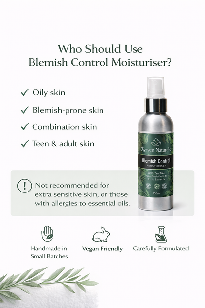 Zyzven Naturals Blemish Control Moisturiser – 150ml