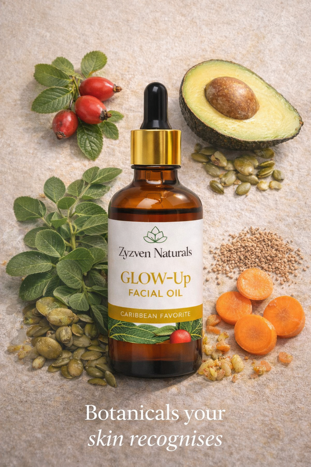 Zyzven Naturals Glow-Up facial oil 50ml.