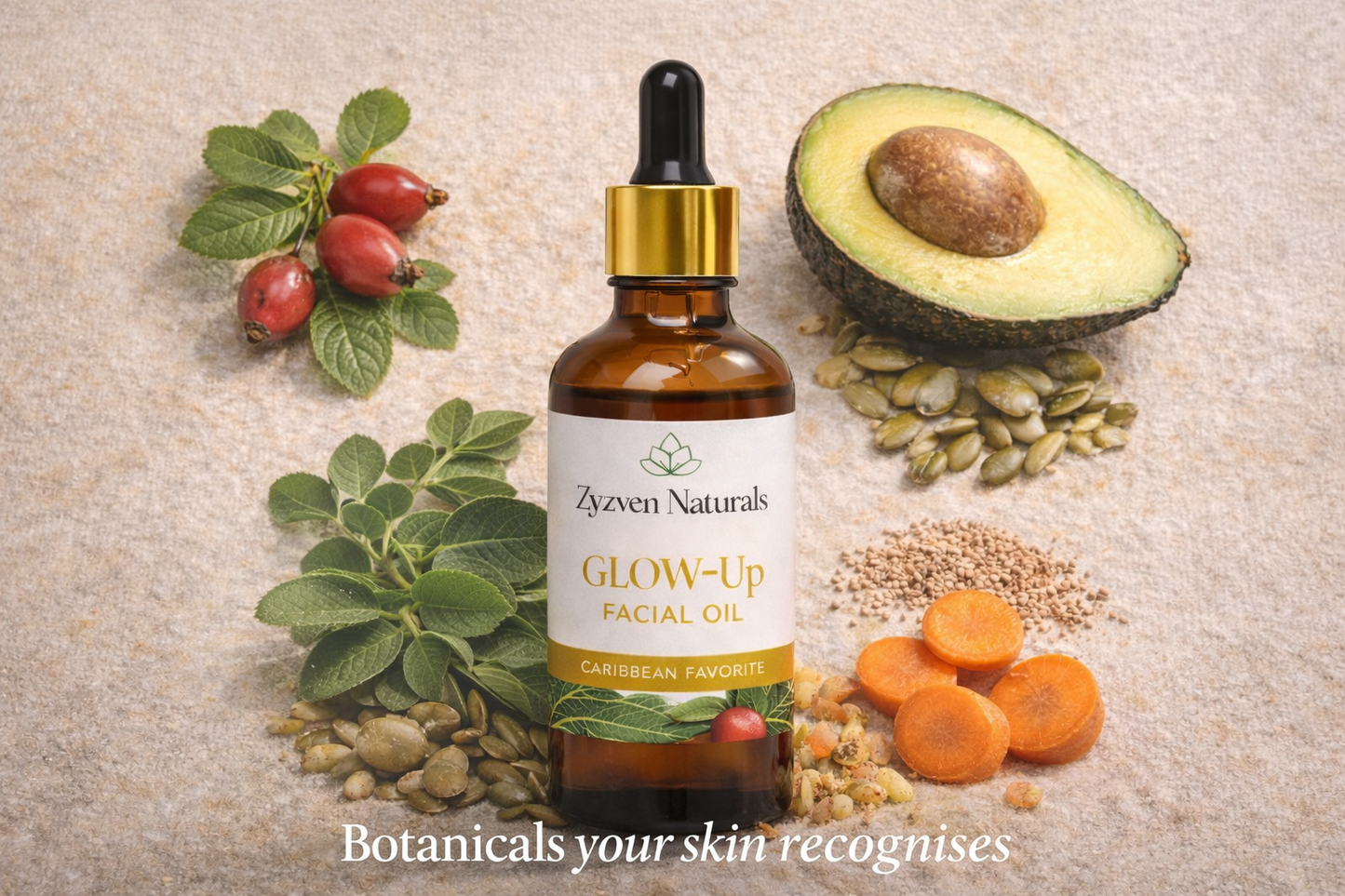 Zyzven Naturals Glow-Up facial oil 50ml.