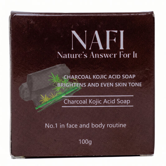 Charcoal & Kojic Acid Soap | Brightening Face & Body Soap for Acne & Dark Spots (100g)
