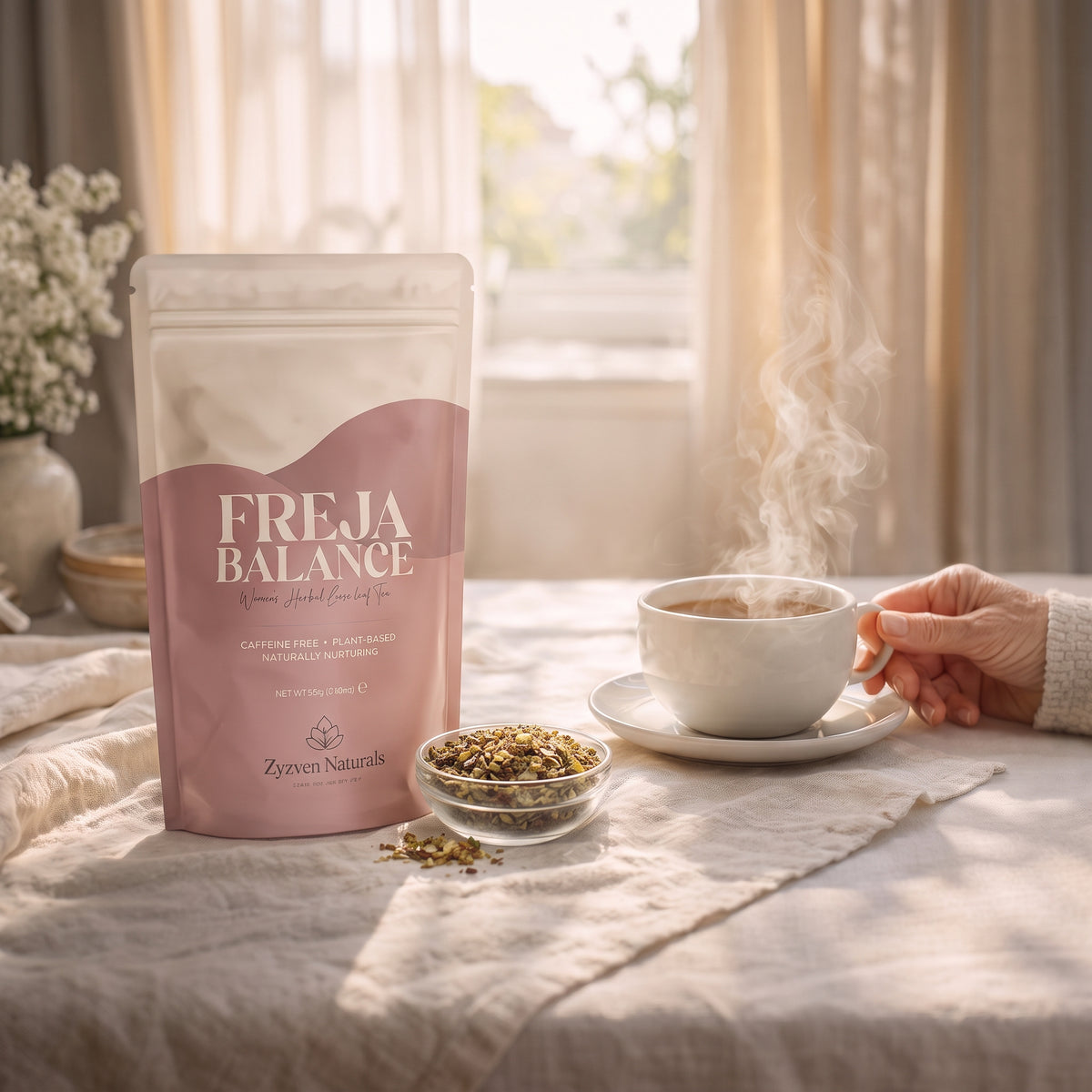 Menopause & Hormonal Wellness Organic Herbal Tea (80g) | Freja Balance