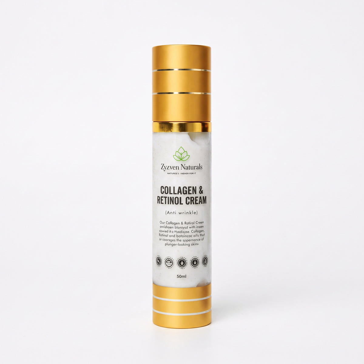 Collagen & Retinol Moisturizer | Organic Anti-Aging Face Cream (50ml)