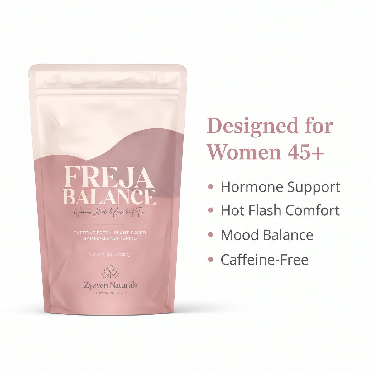 Menopause & Hormonal Wellness Organic Herbal Tea (80g) | Freja Balance