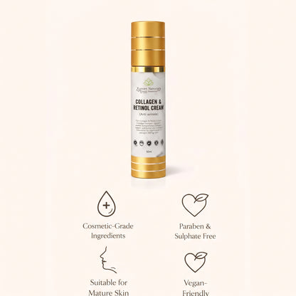 Collagen & Retinol Moisturizer | Organic Anti-Aging Face Cream (50ml)