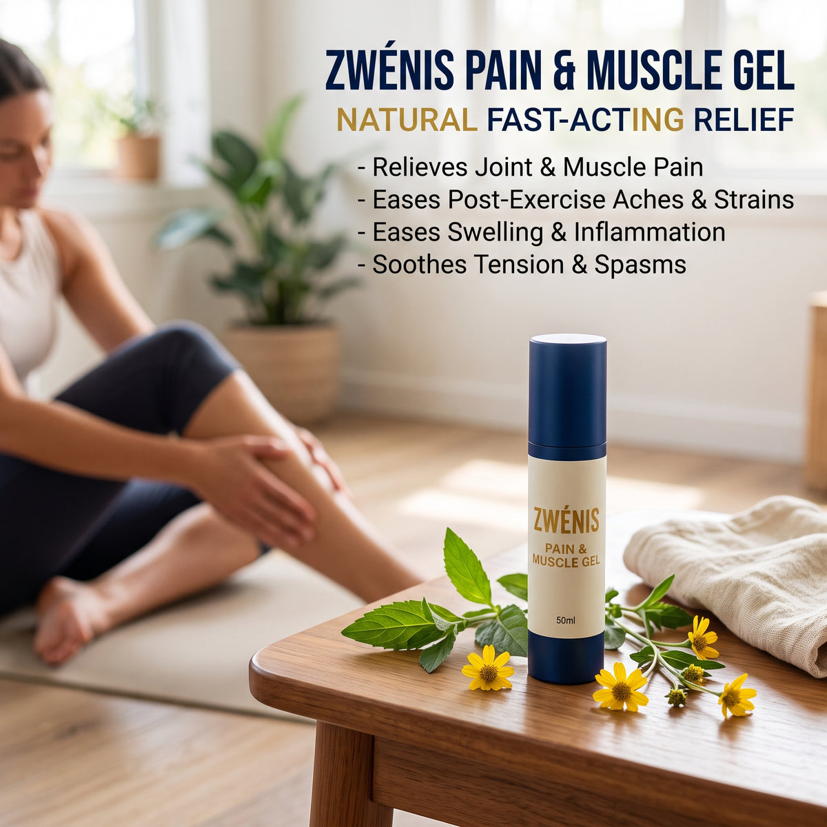 ZWÉNIS Pain & Muscle Gel – Fast-Acting Natural Relief