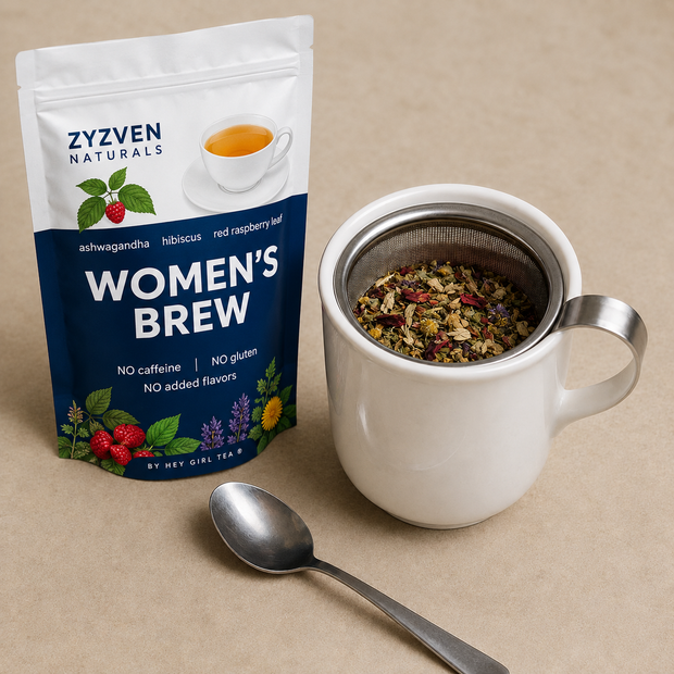 Steep the loose leaf tea