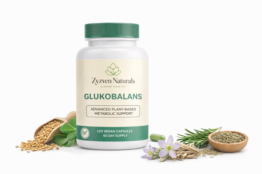 Glukobalans advanced metabolic support capsules, 120 count vegan supplement, GMP manufactured and lab tested